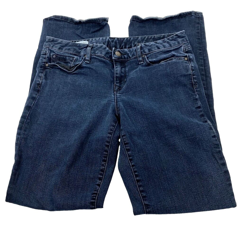 Gap 1969 Jeans Perfect Boot Indigo Blue Dark Mid 30 R 31 x 31 Womens Hippie Boho - Picture 4 of 14
